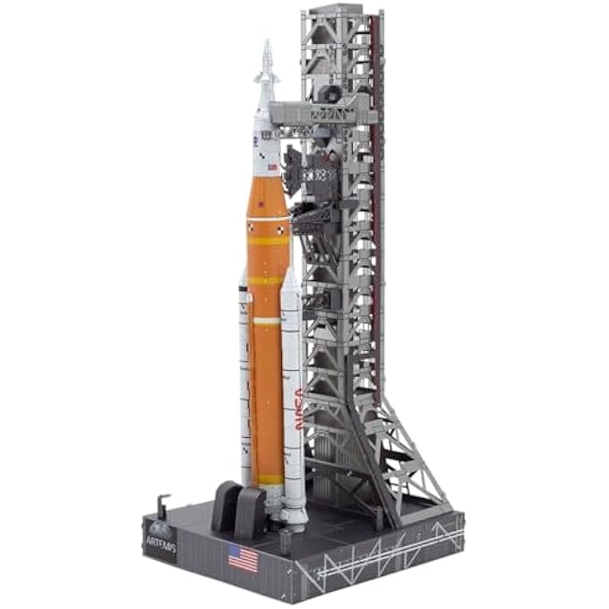 PREMIUM SERIES ARTEMIS MOON ROCKET 3D METAL MODEL KIT FASCINATIONS - Image 1